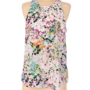 Sz. Large Violet & Claire Watercolor Garden Floral